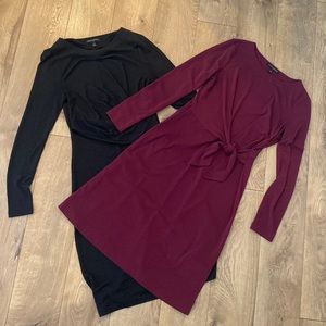 Bundle of two Banana Republic Factory long sleeve dresses